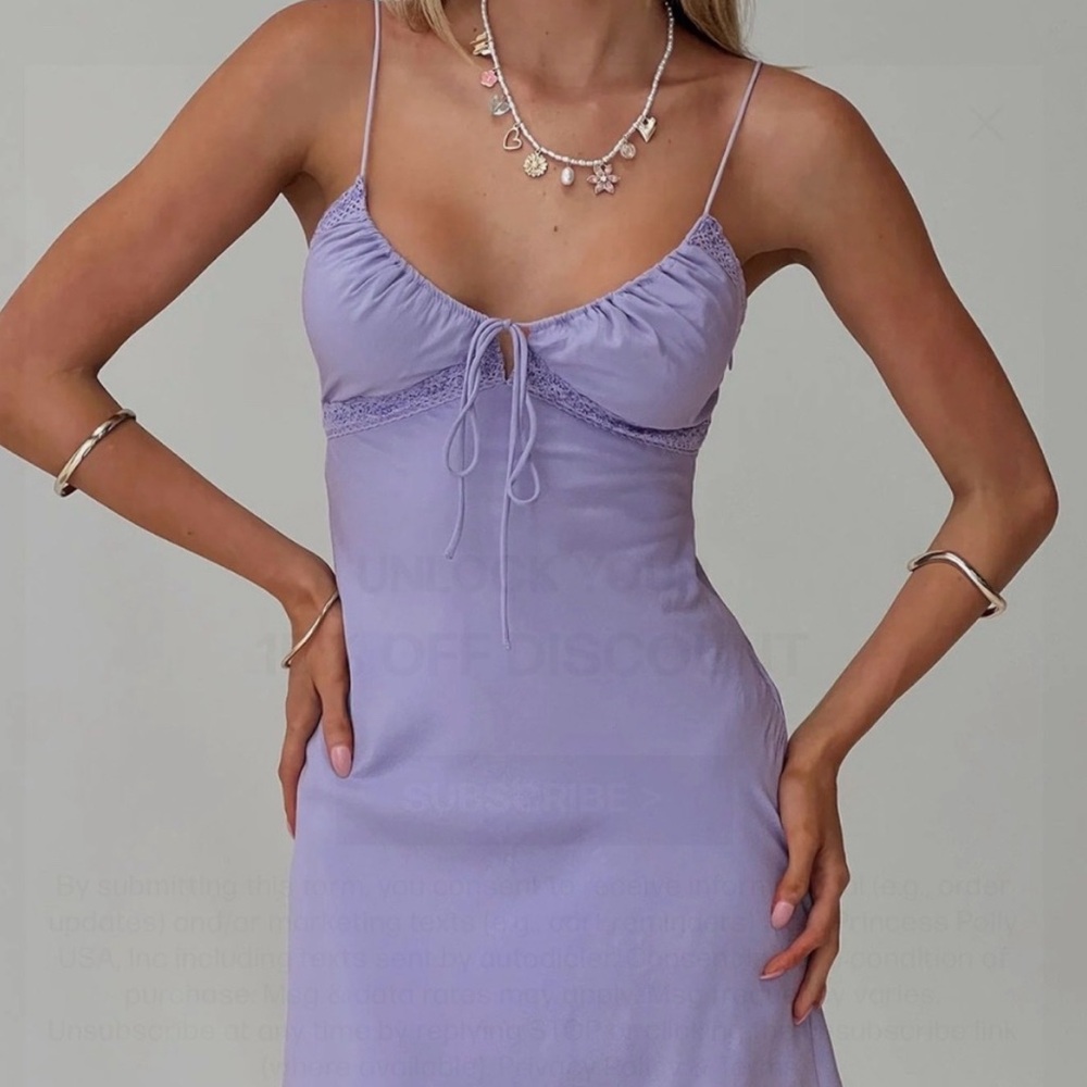 Purple Princess Polly Emilee Mini Dress
